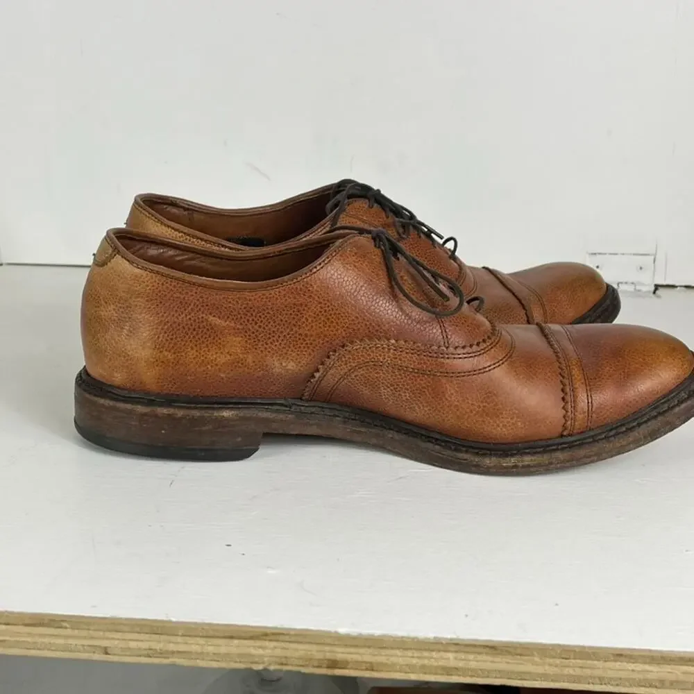 Allen Edmonds Fullerton Mens Size 10 Brown Leather Oxford Dress Shoes